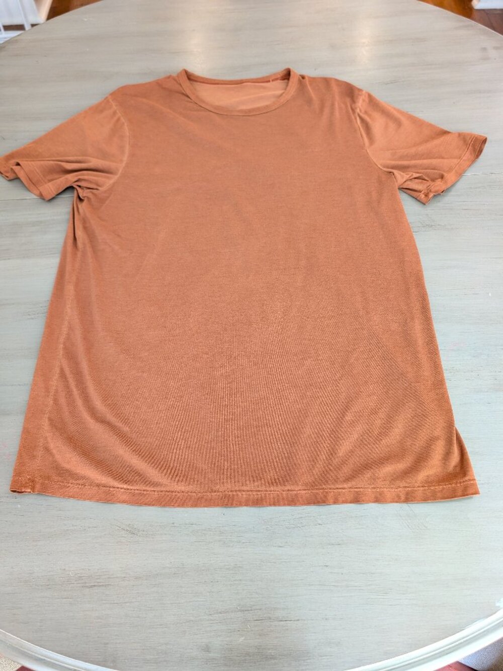 Lululemon Crew Neck T-Shirt, Size S, Burnt Orange